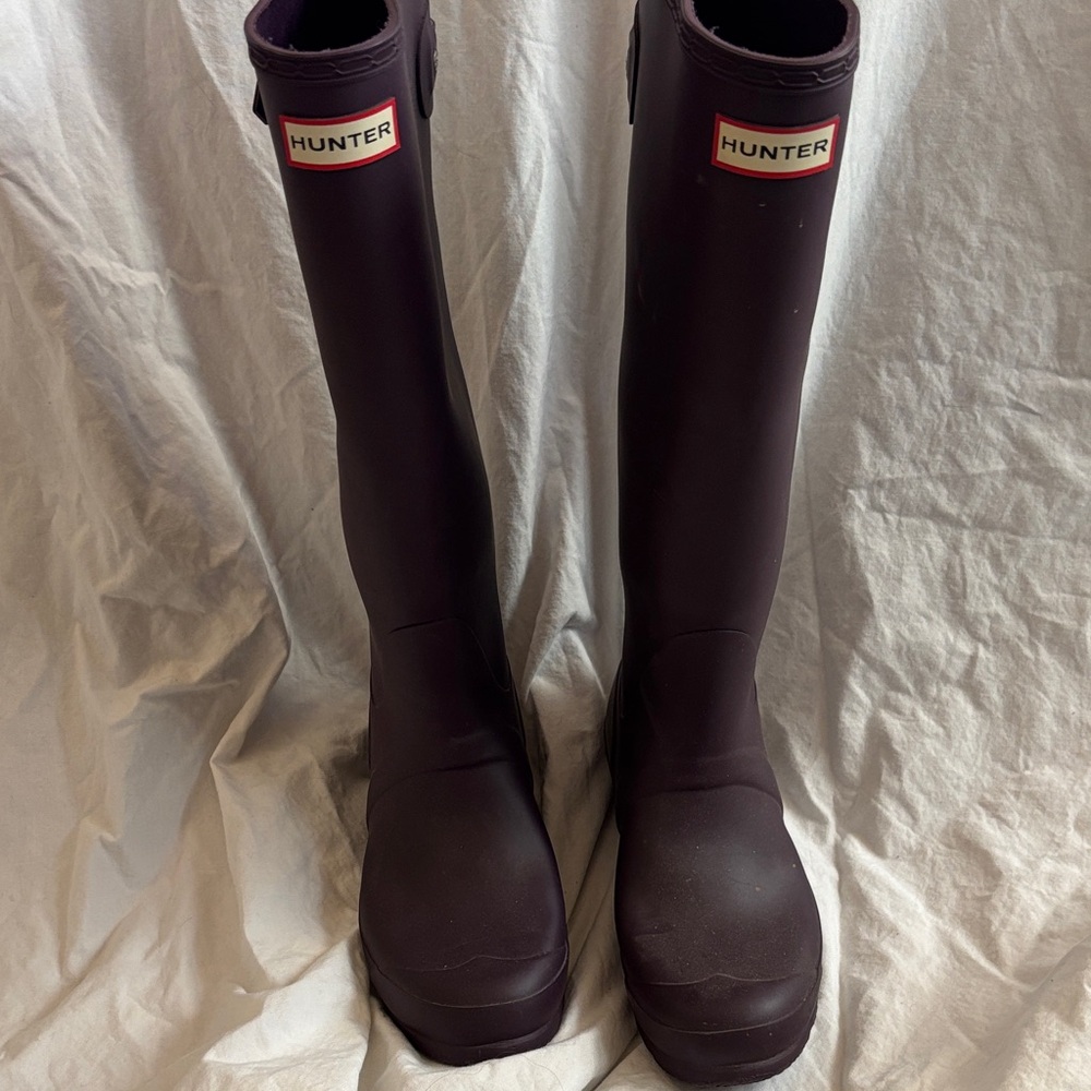 Hunter Deep Plum Rain Boots